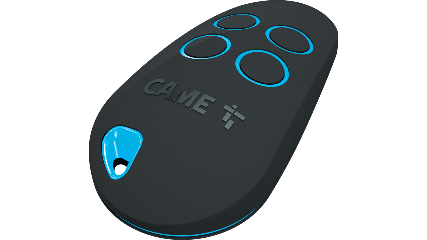 CAME black and blue garage door remote control for compatible garage door remotes Australia, SAMT in New South Wales.