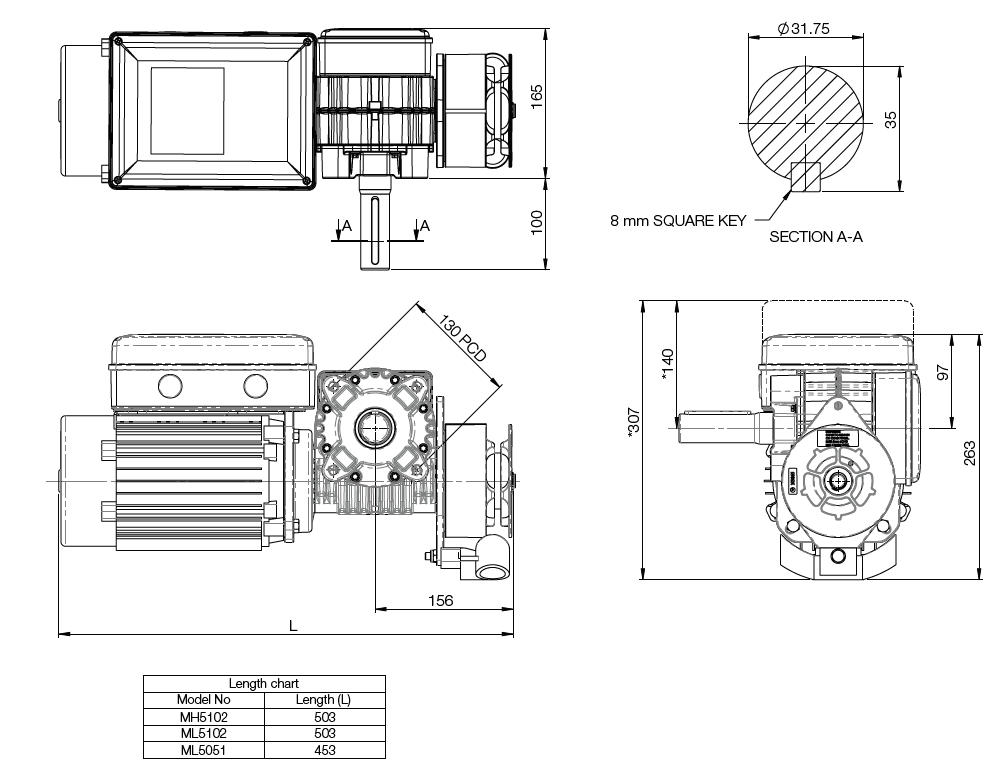 Technical engineering drawing of Grifco automatic garage door opener for SAMT Garage & Gate Automation in Australia.