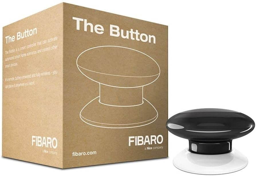 Fibaro The Button wireless smart home controller for automatic garage door systems by SAMT in New South Wales, Australia.