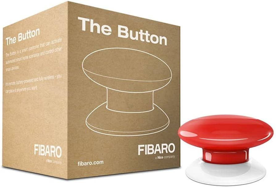 Fibaro The Button wireless smart home controller for automatic garage door systems by SAMT in New South Wales, Australia.
