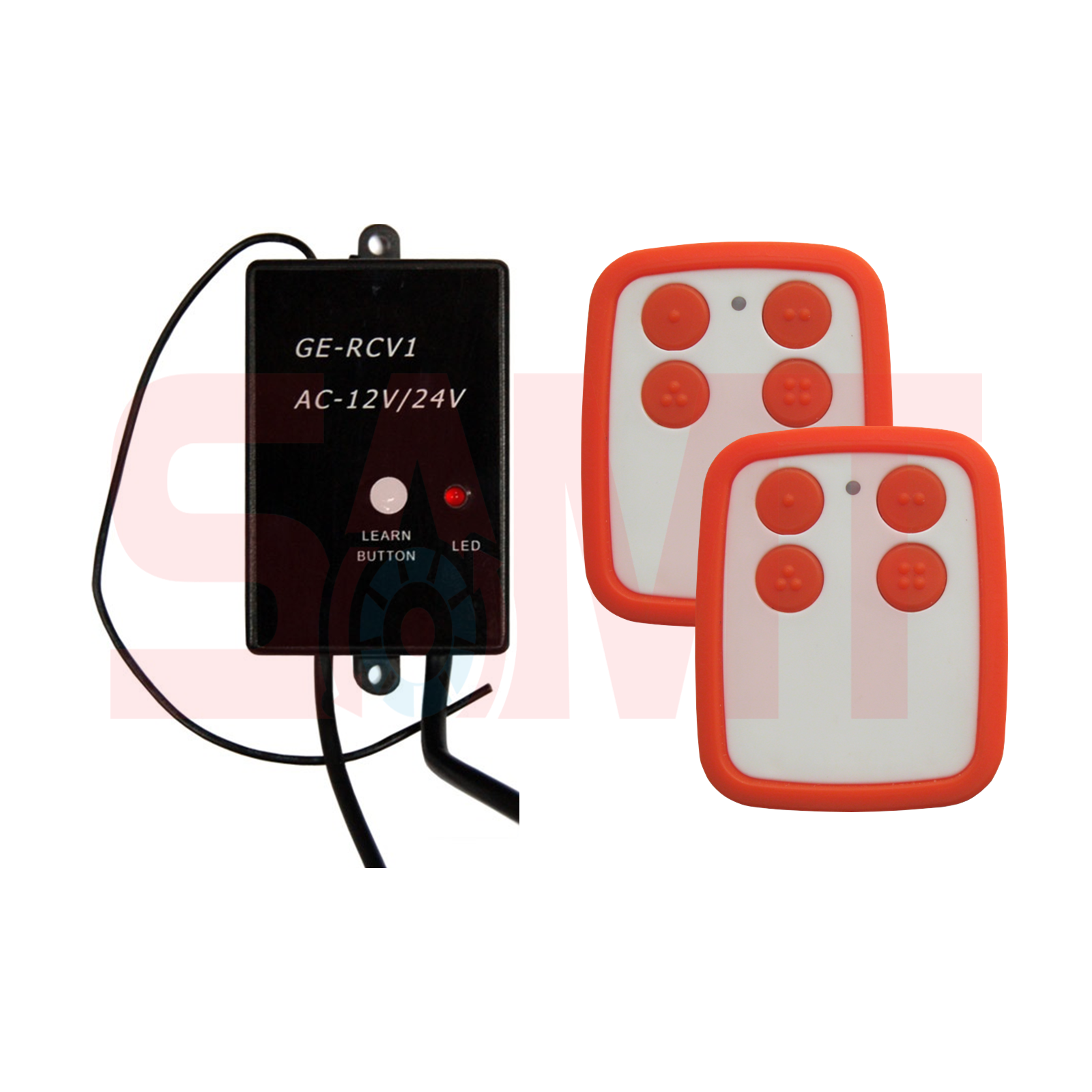 Universal garage door receiver kit with remotes by SAMT, for garage door opener use in Prestons, New South Wales, Australia.