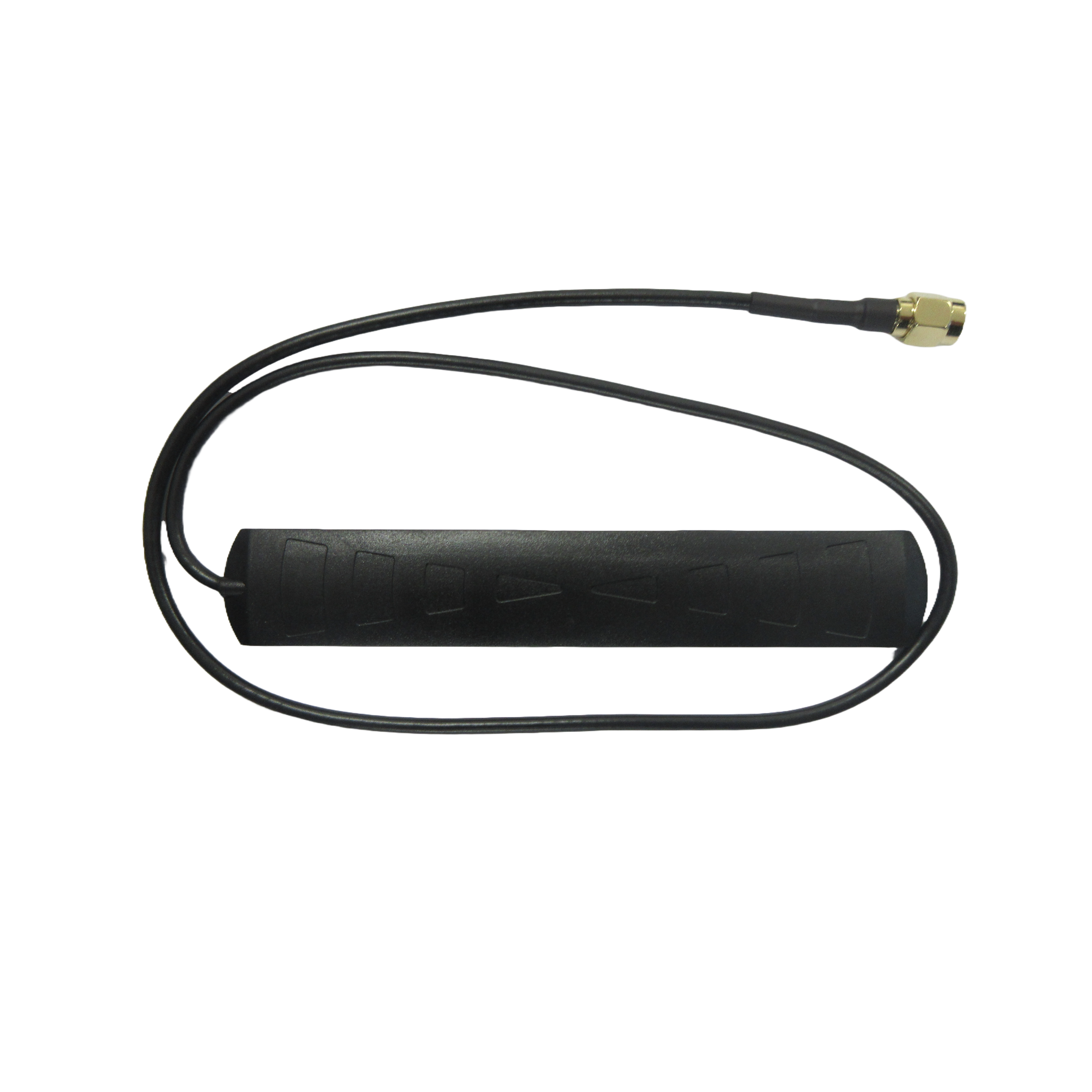 Black external antenna for smart garage door opener signal strength, SAMT Garage & Gate Automation, Prestons, New South Wales, Australia.