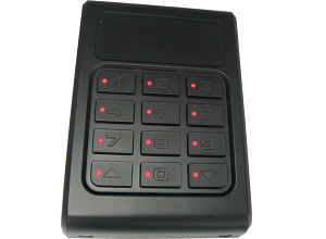 Security keypad for automatic garage door openers by SAMT Garage & Gate Automation, installed in Australia.