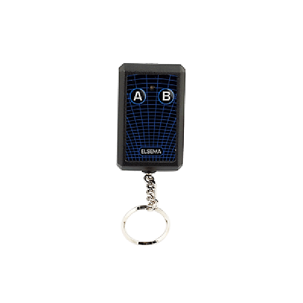 Elsema two-button garage door remote control key fob, SAMT Garage & Gate Automation, Prestons, New South Wales, Australia.