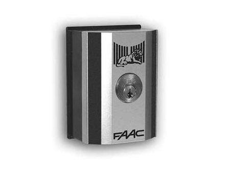 FAAC gate lock with secure key access for automatic sliding gate motors, available from SAMT Garage & Gate Automation, Australia.