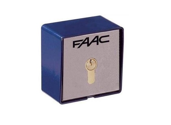 FAAC square key switch for activating automatic gate openers at properties in Prestons, New South Wales.