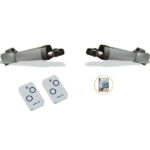 "GENIUS double linear swing gate opener kit with two remote controls and control box in Prestons, New South Wales, Australia"