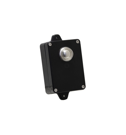 Wall-mounted push button access control for automatic gates in Prestons, New South Wales, Australia.