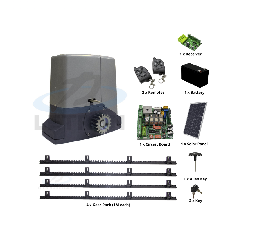 Letron Sliding Gate Opener SL3000 24V Solar - Image 4