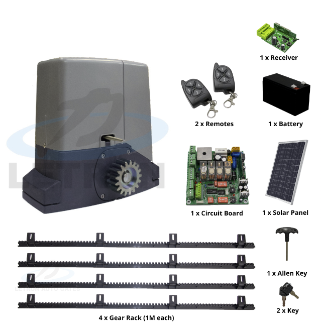 Letron Sliding Gate Opener SL3000 24V Solar - Image 5