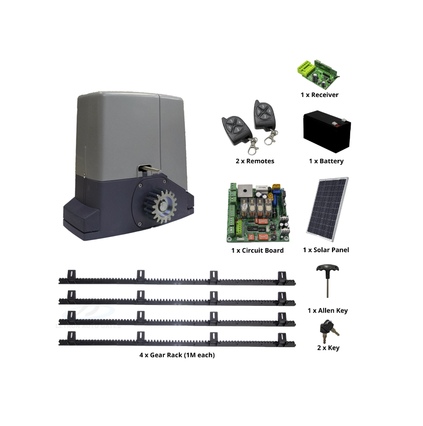 Letron Sliding Gate Opener SL3000 24V Solar - Image 11