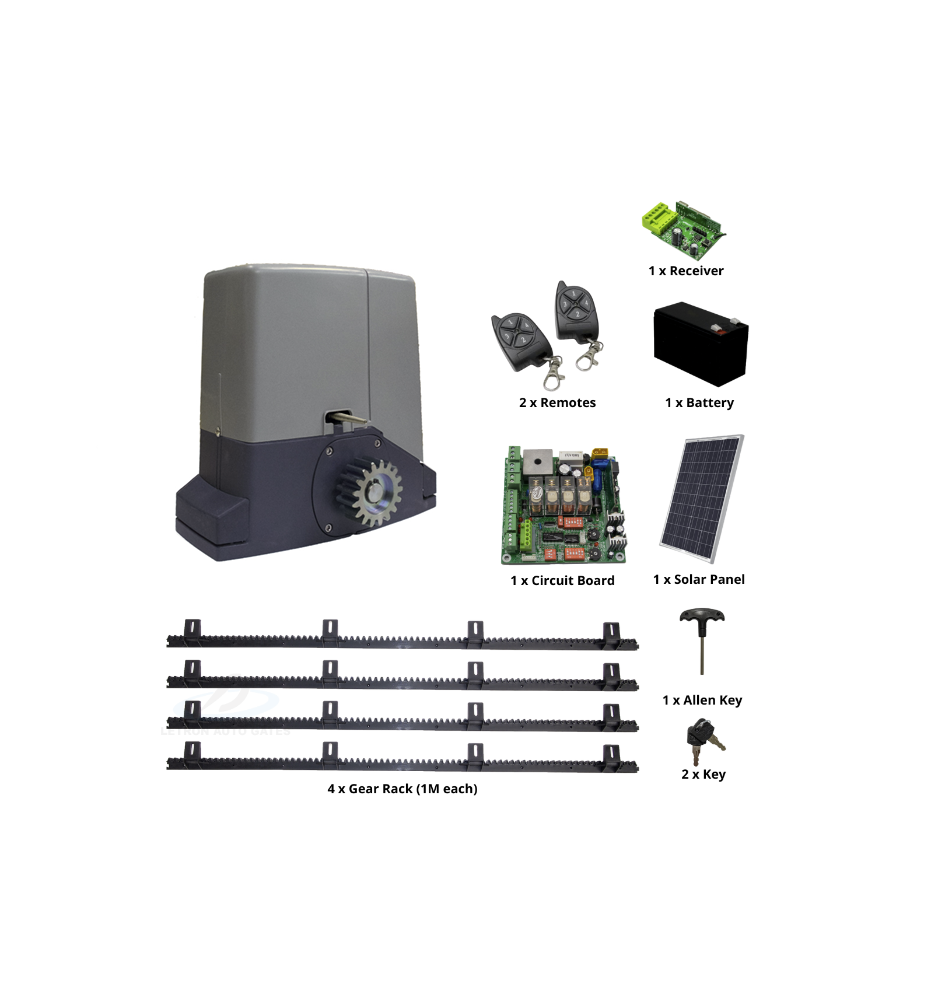 Letron Sliding Gate Opener SL3000 24V Solar - Image 10