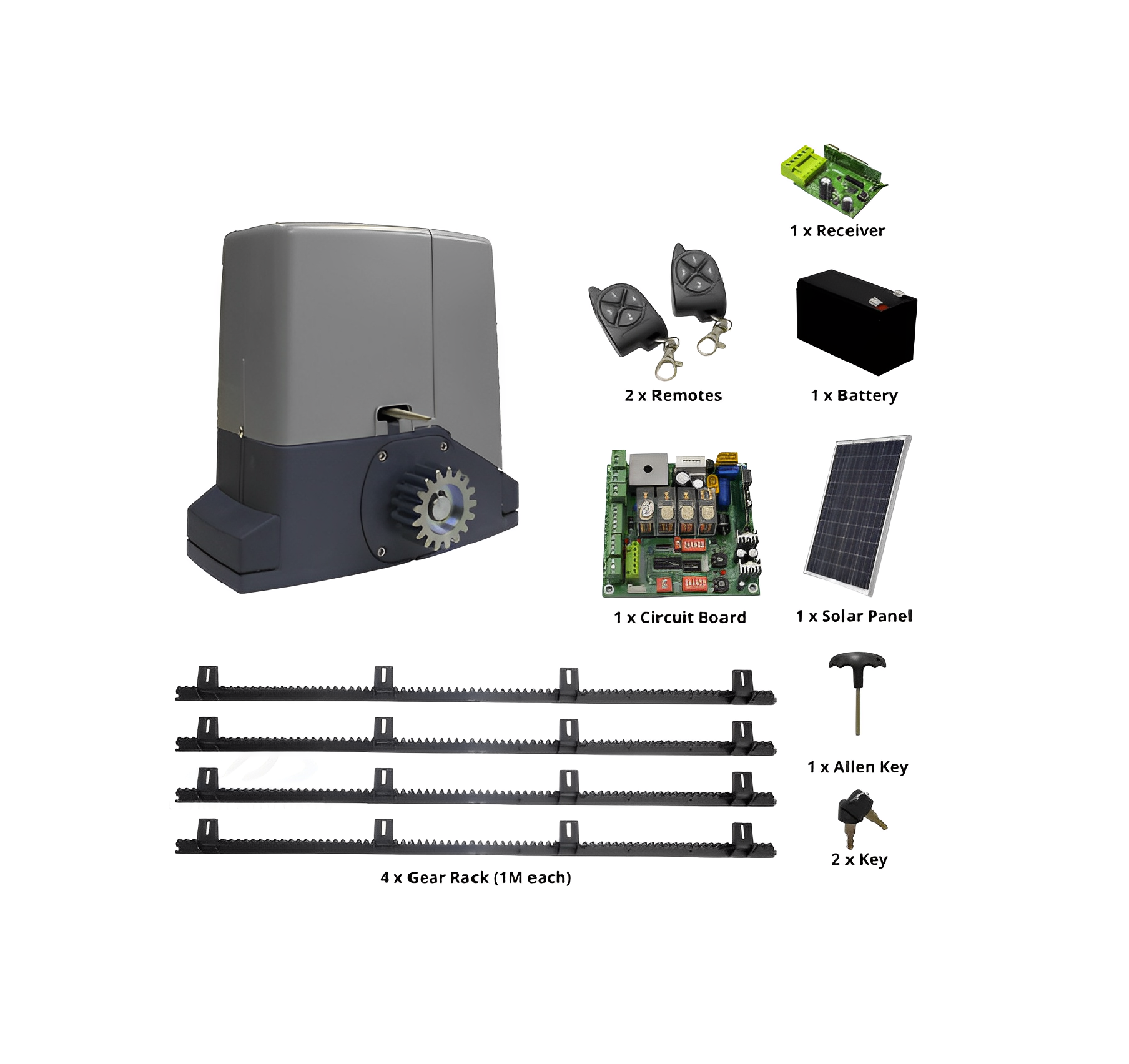 Letron Sliding Gate Opener SL3000 24V Solar - Image 7