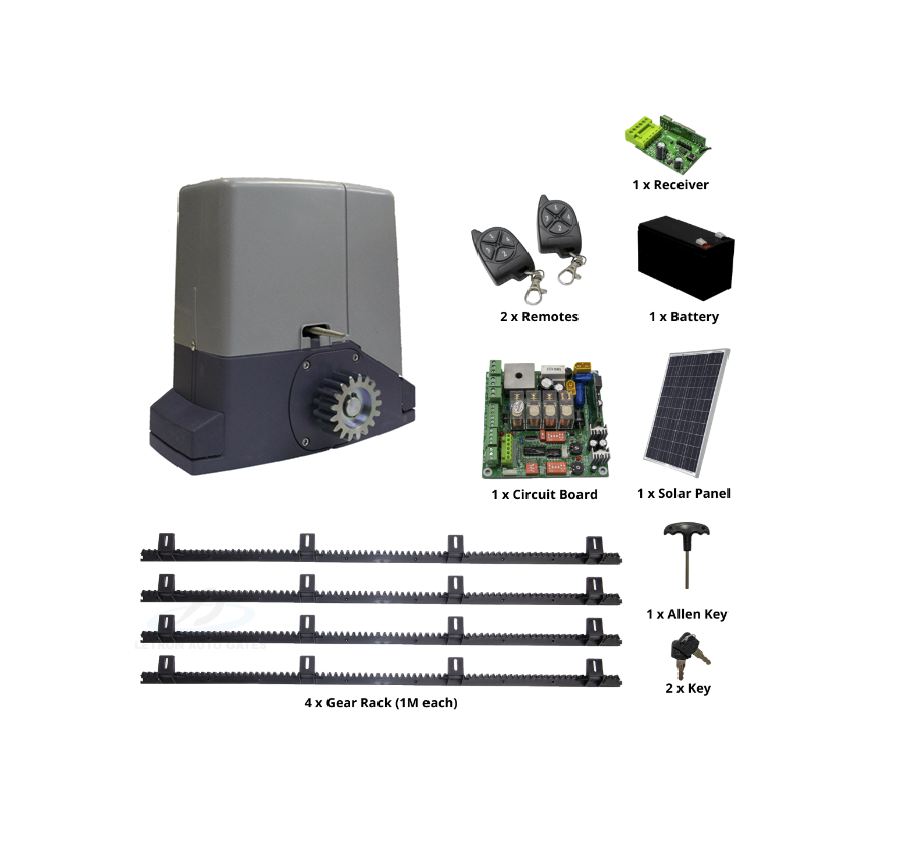 Letron Sliding Gate Opener SL3000 24V Solar - Image 9