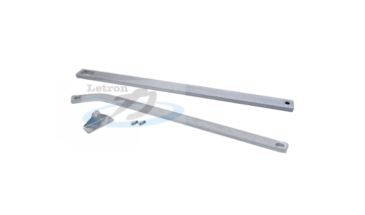 Aluminium swing gate arms set for automatic gates by SAMT Garage & Gate Automation, Prestons, Australia.