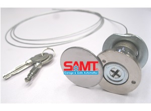 Emergency key release lock set for garage roller doors by SAMT Garage & Gate Automation, New South Wales, Australia.