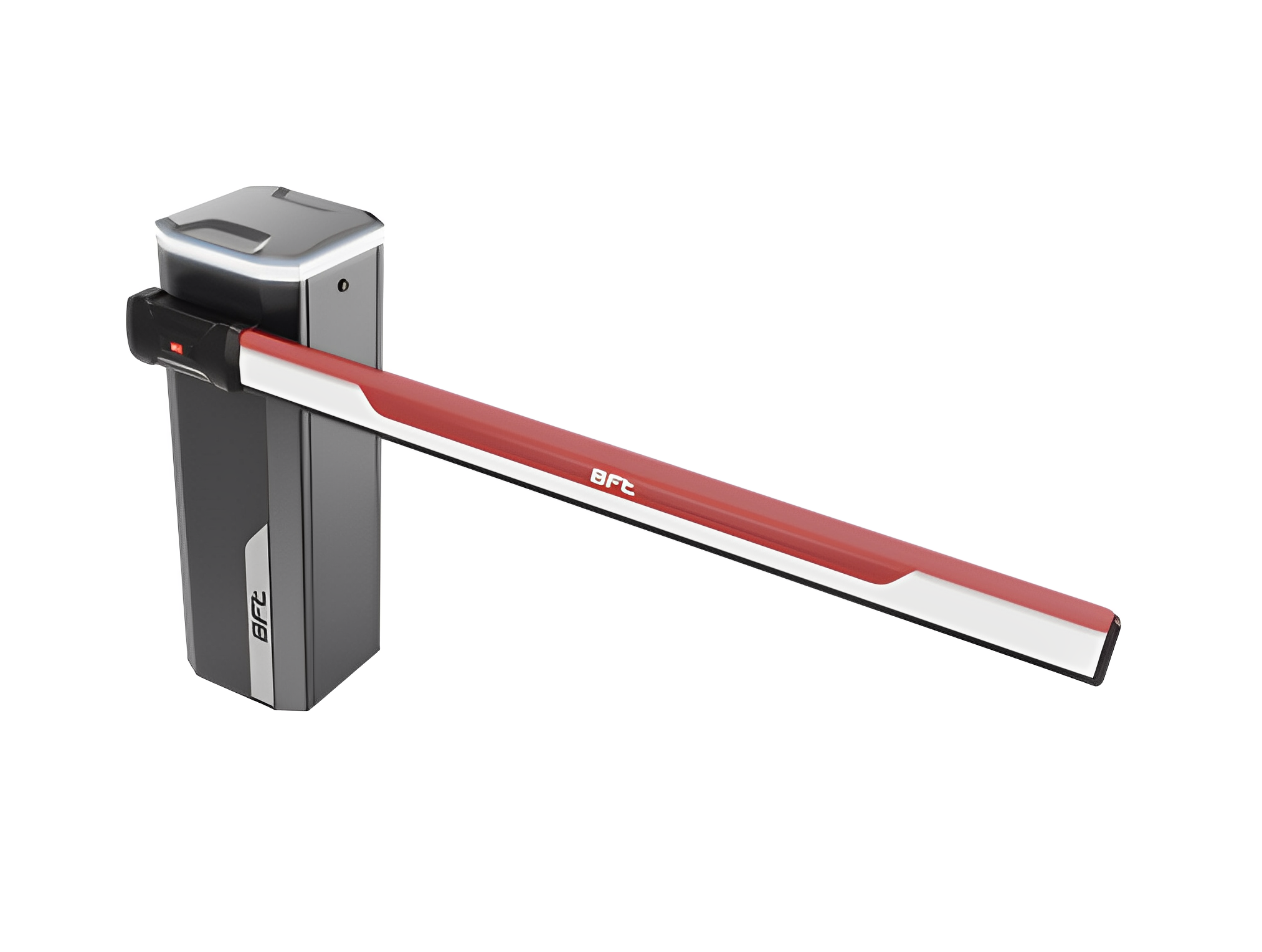 BFT automatic boom gate barrier for parking access solutions by SAMT in New South Wales, Australia.