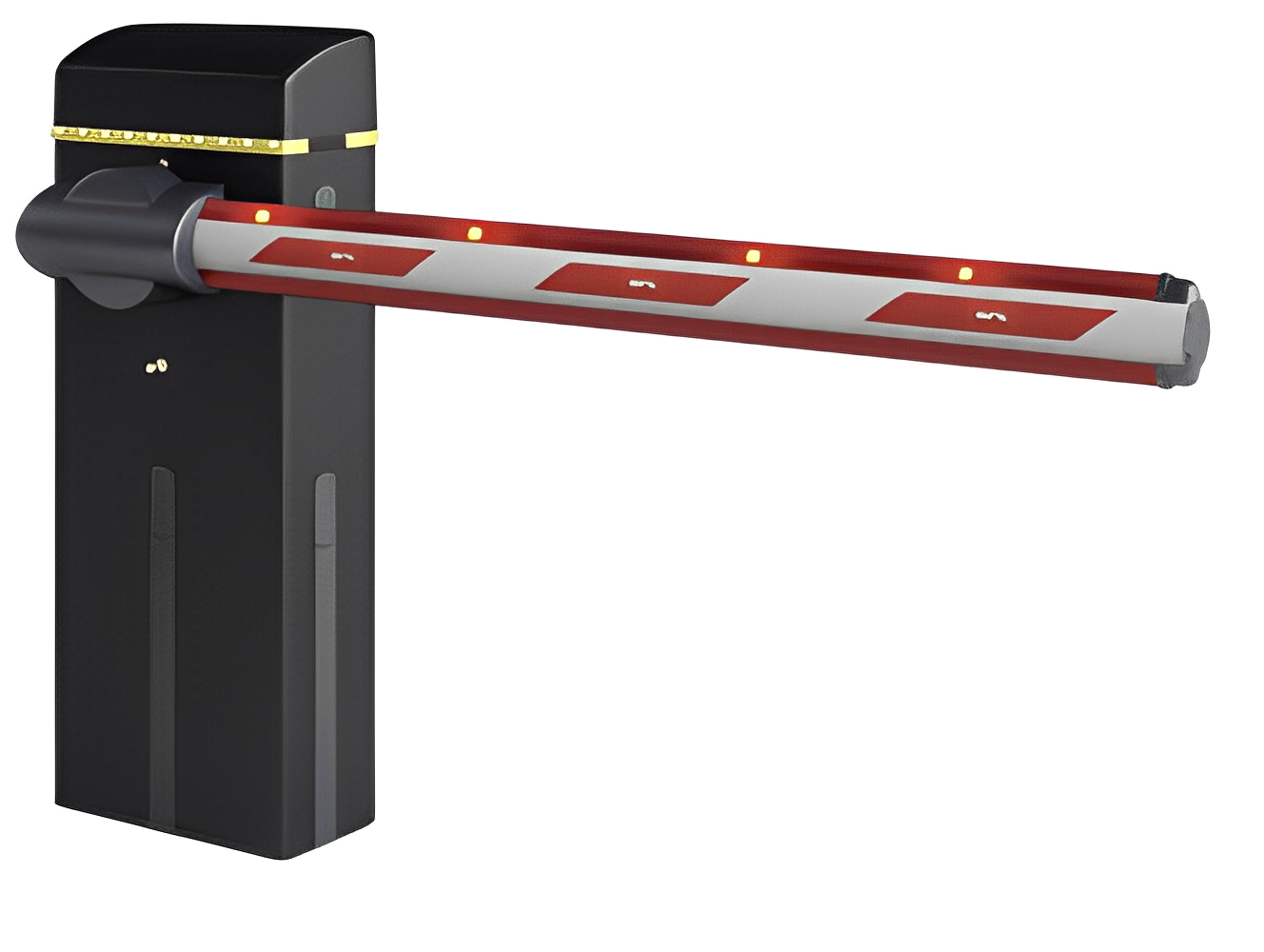 High-security automatic boom gate system for controlled entry by SAMT Garage & Gate Automation, Australia.