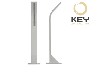 KEY Automation LED access control post for automatic gates at SAMT Garage & Gate Automation, New South Wales, Australia.