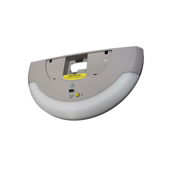 White garage door safety sensor unit for automatic garage door opener, SAMT Garage & Gate Automation, Prestons, Australia.