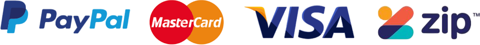 Accepted payment methods including PayPal, MasterCard, Visa, and Zip Pay in Prestons, New South Wales, Australia"