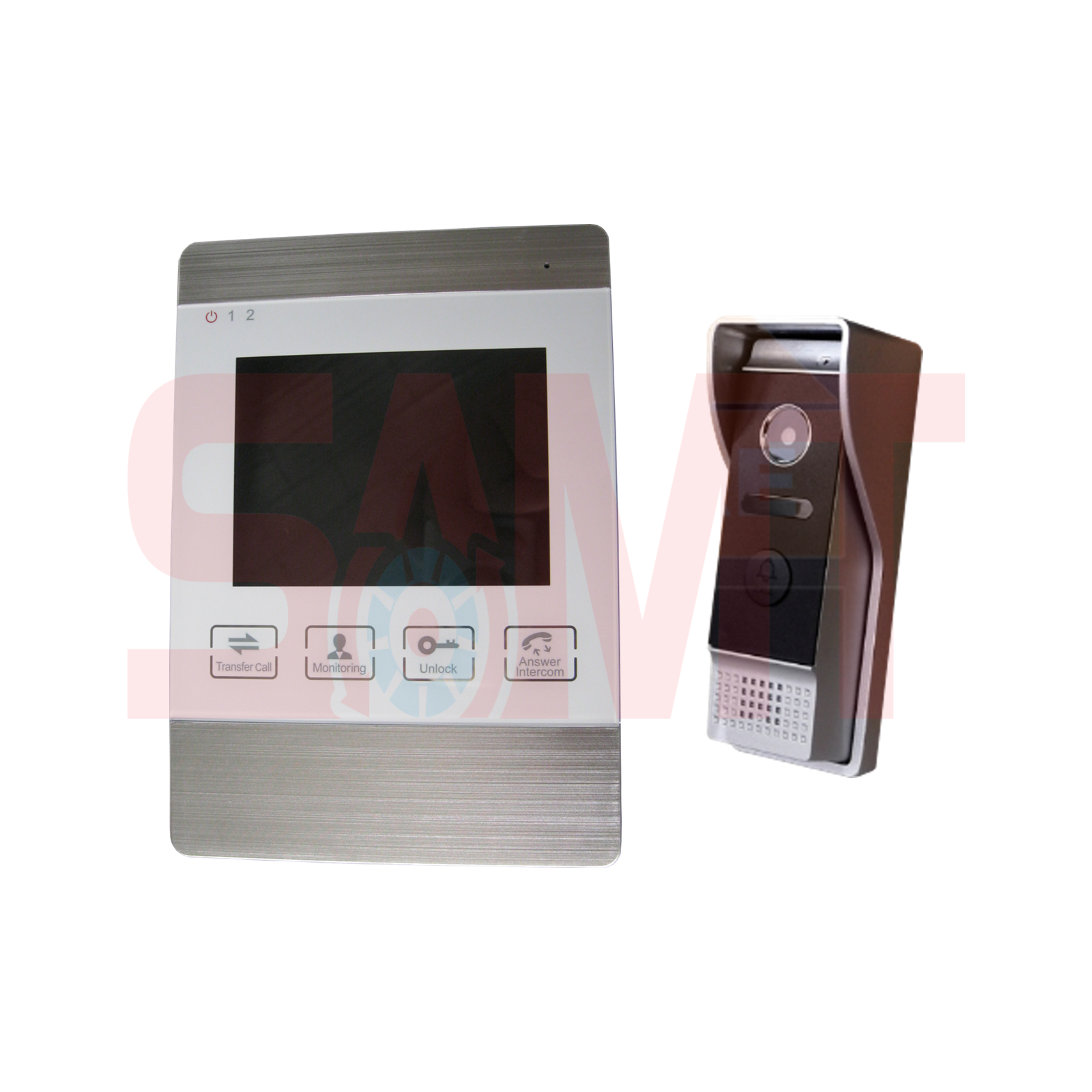 SAMT video intercom system with monitor and doorbell camera for automatic gate opener in Prestons, Australia.