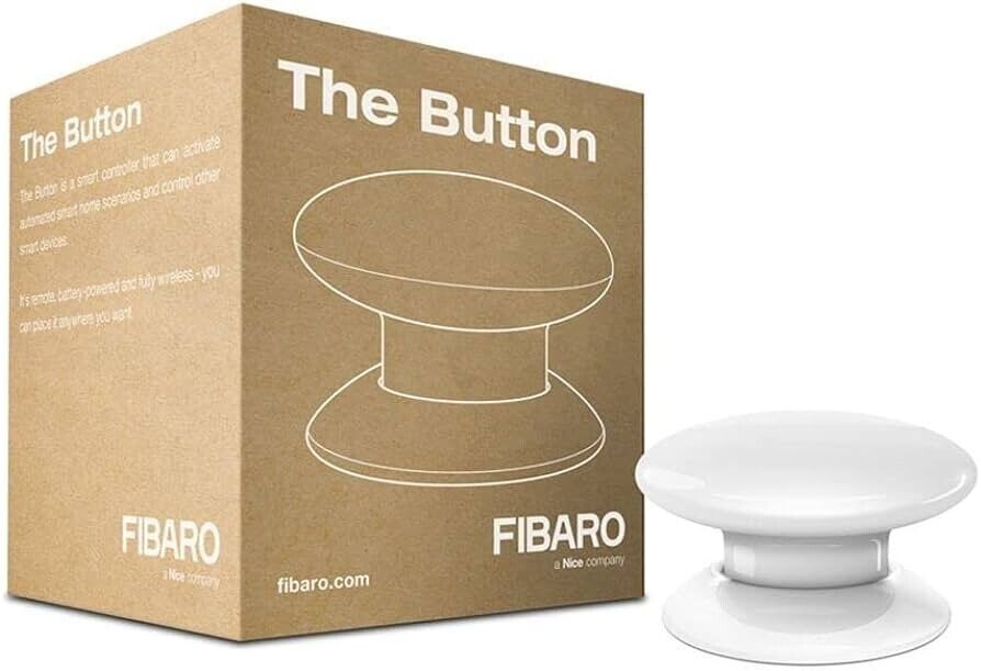Fibaro The Button wireless smart home controller for automatic garage door systems by SAMT in New South Wales, Australia.