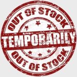 Temporarily out of stock stamp with distressed design, indicating product availability status in Prestons, New South Wales, Australia.