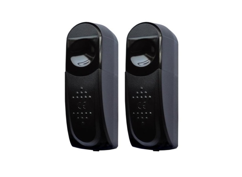 Pair of infrared safety sensors for automatic garage door or gate openers by SAMT Garage & Gate Automation in Prestons, New South Wales.