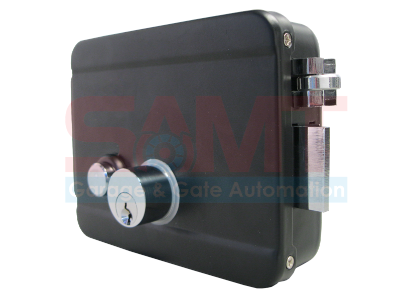 Heavy-duty electric gate lock for automatic doors and gates, SAMT Garage & Gate Automation Prestons Australia