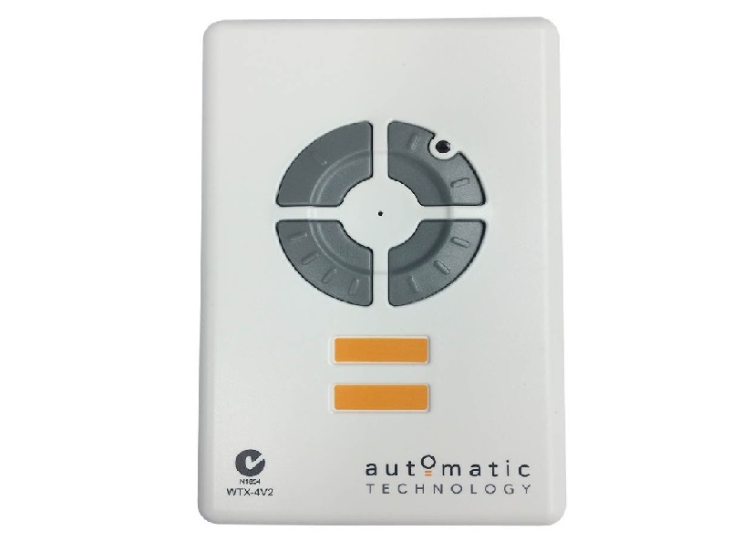 Automatic Technology four-button garage door remote control, spare garage door remote, SAMT, Prestons, New South Wales, Australia.