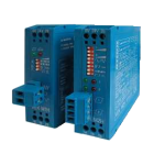 Blue automation relay modules for garage door systems at SAMT Garage & Gate Automation, Prestons, New South Wales.