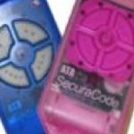 Blue and pink compatible garage door remotes by SAMT Garage & Gate Automation, Australia.
