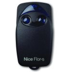 Nice Flor-s black garage door remote control for automatic garage door openers, SAMT Garage & Gate Automation, Prestons, New South Wales, Australia.