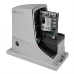 Open Nice Robus sliding gate motor showing internal control unit, premium automatic gate motor solution in Prestons, New South Wales, Australia.