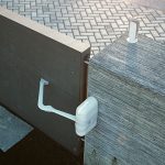 Letron articulated swing gate motor installed on a modern driveway, automatic gate solution by SAMT in Prestons, New South Wales, Australia