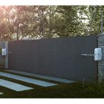 Automatic double swing gate motors installed on modern driveway gates, representing reliable gate automation in Prestons, New South Wales, Australia.