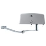 Letron swing gate motor with articulated arm, designed for efficient automatic gate operation by SAMT Garage & Gate Automation in Prestons, New South Wales.