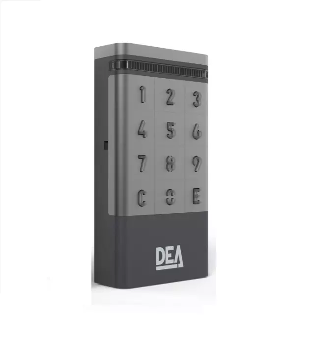 DEA keypad remote control for smart automatic garage doors and gates sold by SAMT in Australia.
