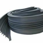 Roll of black rubber weather seal for automatic gate protection in Prestons, New South Wales, Australia