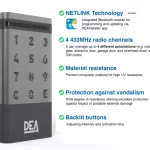 DEA smart gate keypad features for automatic garage doors and gates by SAMT Garage & Gate Automation in Prestons, Australia.