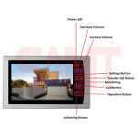 SAMT smart video intercom monitor with labeled touch buttons for security, home automation Prestons, New South Wales, Australia. SAMT smart video intercom monitor with labeled touch buttons for security, home automation Prestons, New South Wales, Australia.