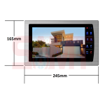 SAMT video intercom monitor dimensions 245mm x 165mm for smart entry systems in New South Wales, Australia.