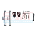 Complete garage door manual override kit with remotes, hardware, and handle by SAMT Garage & Gate Automation in Prestons, New South Wales, Australia.