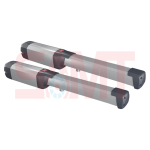 Pair of BFT linear actuators for swing gate automation, in Prestons, New South Wales, Australia