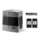 Beninca sliding gate motor with dual remote controls, supplied by SAMT Garage & Gate Automation in Prestons, New South Wales