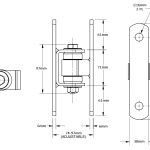 Detailed hinge specifications for motorized swing gate systems by SAMT in Prestons, New South Wales, Australia.