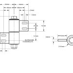 Technical drawing of adjustable gate hinge dimensions, featured by SAMT for swing gate motor installations in Prestons, New South Wales, Australia.