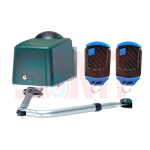 Two black and blue carbon fiber pattern remote control transmitters for automated gates in Prestons, New South Wales, Australia