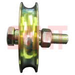 Sliding gate roller pulley with bolt for automatic gate motors, SAMT Garage & Gate Automation, Prestons, New South Wales, Australia.